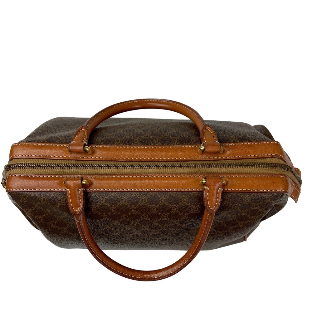 Celine Macadam Boston Bag Brown Beige Tan Some - Picture 3 of 10
